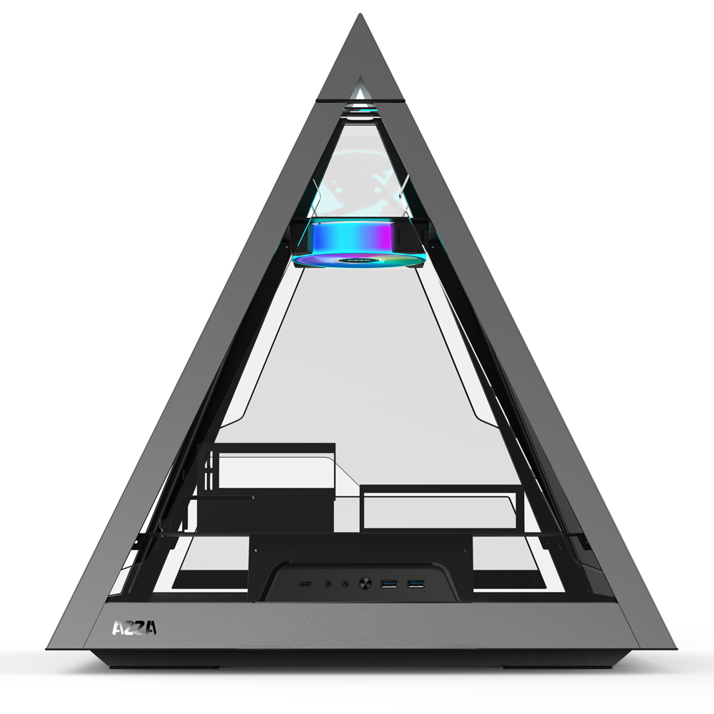 KEDIERS Diamond Pyramid ATX PC Case Innovative Gaming Computer Tower C